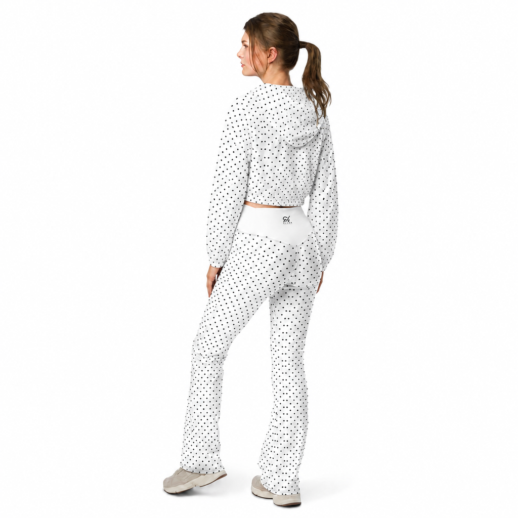 Leggings évasés à pois